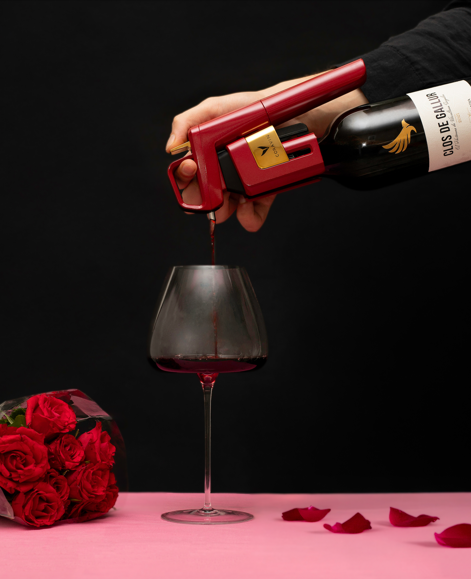 Pour any wine without removing the cork this Valentine’s Day